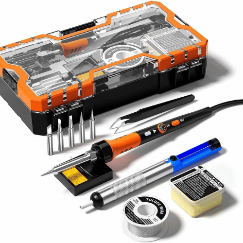 MEAKEST Soldering Iron Premium Kit, 60W Soldering Gun with Ceramic Heater